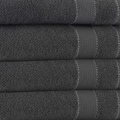 Cheapest 💯 Cheapest 😉 Monroe 8-Pieces Anthracite Turkish Cotton Wash Towels by Enchante Home ⌛ 💯 -Becky Cameron Shop anthracite enchante home bath towels monreanth8w 4f 1000