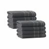 Cheapest 💯 Cheapest 😉 Monroe 8-Pieces Anthracite Turkish Cotton Wash Towels by Enchante Home ⌛ 💯