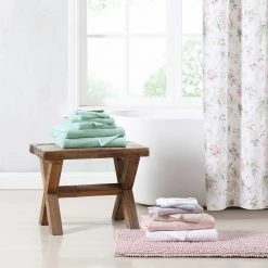 Coupon 😉 Flash Sale 🥰 Galveston Antibacterial 3-Piece Aqua Blue Cotton Towel Set by Laura Ashley ⭐ 🛒 -Becky Cameron Shop aqua blue laura ashley bath towels ushsac1188780 4f 1000