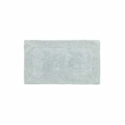 Promo ✔️ Budget 🥰 Cotton Ruffle 17 in. x 24 in. Bath Rug in Aqua by Laura Ashley 😉 🔥