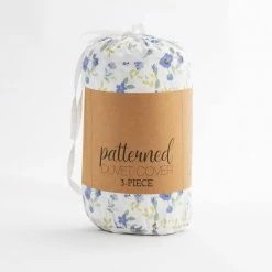 Best Pirce 👍 Flash Sale 👏 Blossoms Patterned Performance Light Blue Queen 3-Piece Duvet Cover Set by Becky Cameron 👏 🛒 -Becky Cameron Shop becky cameron bedding sets ieh duv bls q lb fa 1000