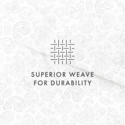 Best Pirce 😍 Best Sale 🌟 Coarse Paisley Patterned Performance Navy King 3-Piece Duvet Cover Set by Becky Cameron 🎁 💯 -Becky Cameron Shop becky cameron bedding sets ieh duv cop k na 1f 1000