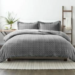 Best deal 🔔 Best deal 🎉 Polka Dot Patterned Performance Gray King 3-Piece Duvet Cover Set by Becky Cameron 🥰 🎉