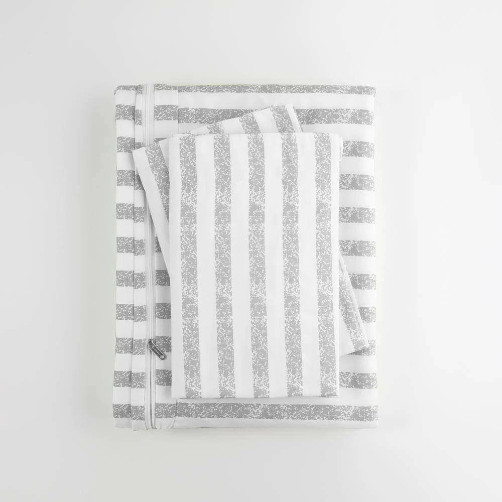 Best deal ๐ Deals ๐ Rugged Stripes Patterned Performance Light Gray Microfiber 3-Piece Duvet Cover Set by Becky Cameron ๐ โจ 6 Best deal ๐ Deals ๐ Rugged Stripes Patterned Performance Light Gray Microfiber 3-Piece Duvet Cover Set by Becky Cameron ๐ โจ - Image 6