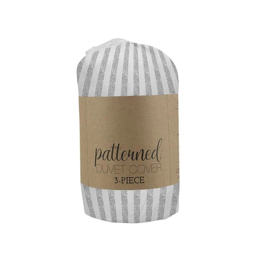 Best deal ๐ Deals ๐ Rugged Stripes Patterned Performance Light Gray Microfiber 3-Piece Duvet Cover Set by Becky Cameron ๐ โจ 2 Best deal ๐ Deals ๐ Rugged Stripes Patterned Performance Light Gray Microfiber 3-Piece Duvet Cover Set by Becky Cameron ๐ โจ - Image 2