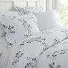 Best Pirce 😍 Cheapest 🌟 Simple Vine Patterned Performance Gray King 3-Piece Duvet Cover Set by Becky Cameron 🔥 🥰