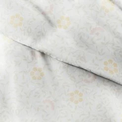 Promo 🎉 Buy 💯 Spring Vines Patterned Performance White Twin 3-Piece Duvet Cover Set by Becky Cameron 👍 😉 -Becky Cameron Shop becky cameron bedding sets ieh duv spv tw wh 44 1000