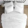 Best Sale 🤩 Promo 🔔 Damask White Microfiber King Performance Quilted Coverlet Set by Becky Cameron 🎉 😉