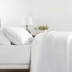 Best Sale 🤩 Promo 🔔 Damask White Microfiber King Performance Quilted Coverlet Set by Becky Cameron 🎉 😉 -Becky Cameron Shop becky cameron bedding sets ieh qlt da k wh c3 1000