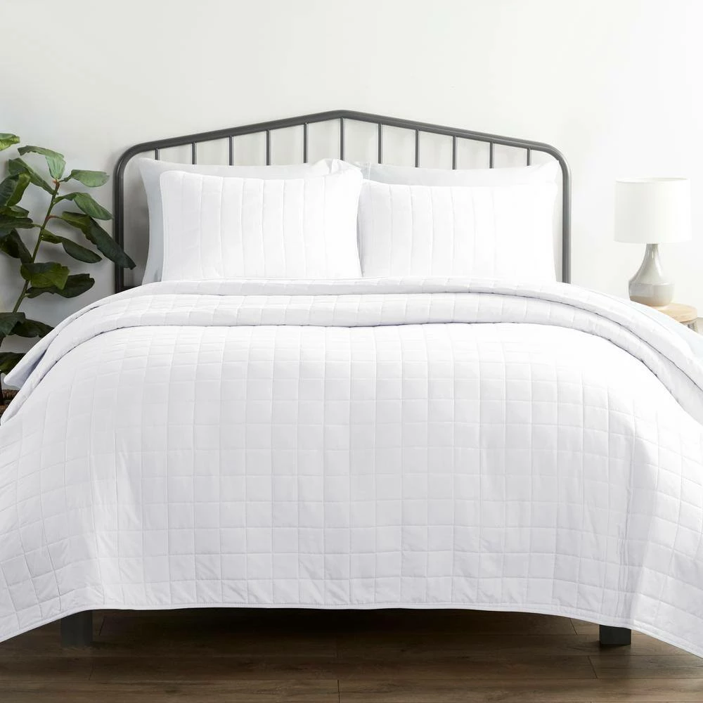 Discount โค๏ธ Best deal ๐งจ Square White King Performance Quilted Coverlet Set by Becky Cameron ๐ โค๏ธ 5 Discount โค๏ธ Best deal ๐งจ Square White King Performance Quilted Coverlet Set by Becky Cameron ๐ โค๏ธ - Image 5