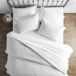 Discount ❤️ Best deal 🧨 Square White King Performance Quilted Coverlet Set by Becky Cameron 🛒 ❤️