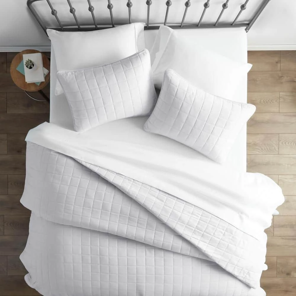 Discount โค๏ธ Best deal ๐งจ Square White King Performance Quilted Coverlet Set by Becky Cameron ๐ โค๏ธ 1 Discount โค๏ธ Best deal ๐งจ Square White King Performance Quilted Coverlet Set by Becky Cameron ๐ โค๏ธ