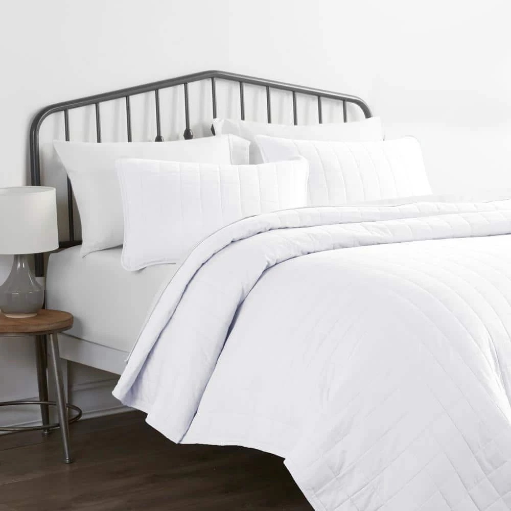 Discount โค๏ธ Best deal ๐งจ Square White King Performance Quilted Coverlet Set by Becky Cameron ๐ โค๏ธ 2 Discount โค๏ธ Best deal ๐งจ Square White King Performance Quilted Coverlet Set by Becky Cameron ๐ โค๏ธ - Image 2