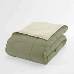 Deals ⌛ Best Pirce 👏 Sage and Ivory Microfiber Down Alternative Full / Queen Reversible Comforter Set by Becky Cameron 😀 😀 -Becky Cameron Shop becky cameron bedding sets ih cmf rev q sa 4f 1000