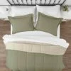 Deals ⌛ Best Pirce 👏 Sage and Ivory Microfiber Down Alternative Full / Queen Reversible Comforter Set by Becky Cameron 😀 😀