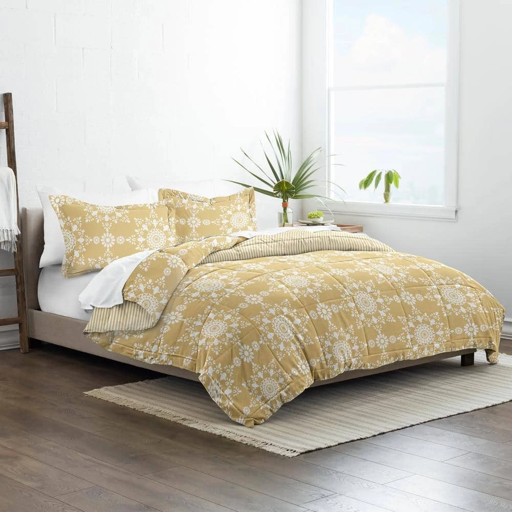 Buy ๐ Discount ๐ 3-Piece Yellow Daisy Medallion Pattern Reversible Microfiber King / California King Down-Alternative Comforter Set by Becky Cameron ๐ฅฐ ๐ 4 Buy ๐ Discount ๐ 3-Piece Yellow Daisy Medallion Pattern Reversible Microfiber King / California King Down-Alternative Comforter Set by Becky Cameron ๐ฅฐ ๐ - Image 4