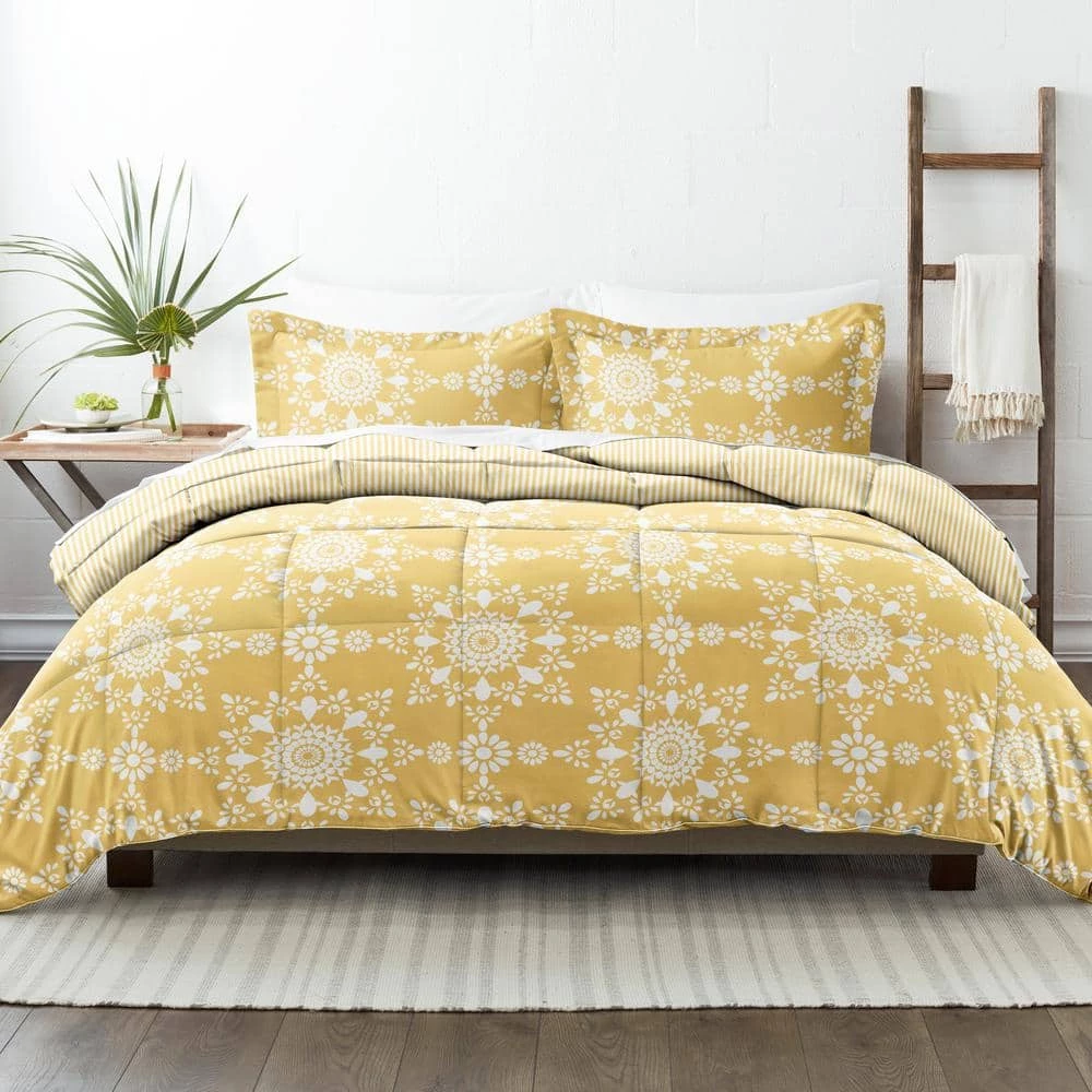 Buy ๐ Discount ๐ 3-Piece Yellow Daisy Medallion Pattern Reversible Microfiber King / California King Down-Alternative Comforter Set by Becky Cameron ๐ฅฐ ๐ 1 Buy ๐ Discount ๐ 3-Piece Yellow Daisy Medallion Pattern Reversible Microfiber King / California King Down-Alternative Comforter Set by Becky Cameron ๐ฅฐ ๐