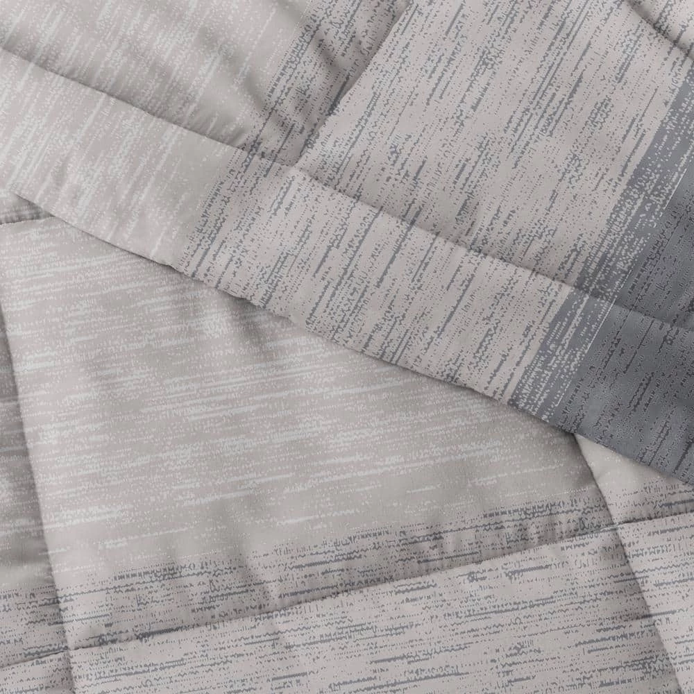 Budget ๐ Cheapest ๐ 3-Piece Gray Ombre Pattern Microfiber Full / Queen Down-Alternative Comforter Set by Becky Cameron ๐ โ 3 Budget ๐ Cheapest ๐ 3-Piece Gray Ombre Pattern Microfiber Full / Queen Down-Alternative Comforter Set by Becky Cameron ๐ โ - Image 3