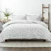 Cheapest ✔️ Best deal 🔥 Premium Down Alternative Light Gray Abstract Garden Patterned Microfiber King Comforter Set by Becky Cameron 🤩 🎉