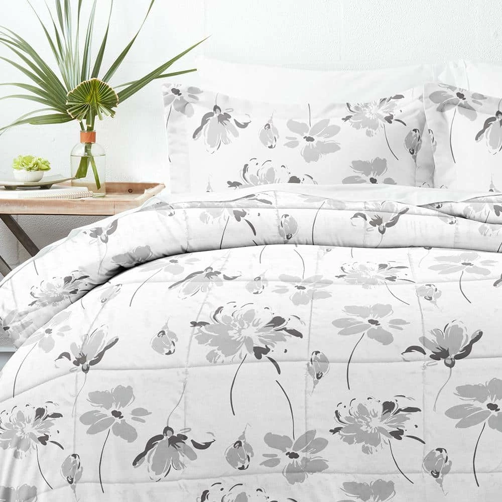 Deals ๐ Wholesale ๐งจ Premium Down Alternative Light Gray Magnolia Grey Patterned Microfiber King Comforter Set by Becky Cameron ๐ฏ ๐ 1 Deals ๐ Wholesale ๐งจ Premium Down Alternative Light Gray Magnolia Grey Patterned Microfiber King Comforter Set by Becky Cameron ๐ฏ ๐