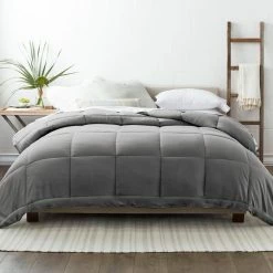 Coupon ⌛ Budget 💯 Performance Gray Solid Queen Comforter by Becky Cameron 🎁 ✨ -Becky Cameron Shop becky cameron comforters ieh comf q gr c3 1000