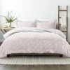 Hot Sale 😀 Best Pirce 🌟 Premium Down Alternative Pink Pressed Flowers Reversible Microfiber King Comforter Set by Becky Cameron 🧨 😉
