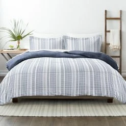 Top 10 ๐ฅฐ Flash Sale ๐ Premium Down Alternative Navy Farmhouse Dreams Reversible Microfiber King Comforter Set by Becky Cameron ๐ โ๏ธ