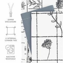 Budget ❤️ Flash Sale 🤩 Premium Ultra Soft Gray Flower Field Pattern Reversible Twin Microfiber 2-Piece Duvet Cover Set by Becky Cameron 🎉 🥰 -Becky Cameron Shop becky cameron duvet covers ieh dsp flf twin gray 4f 1000