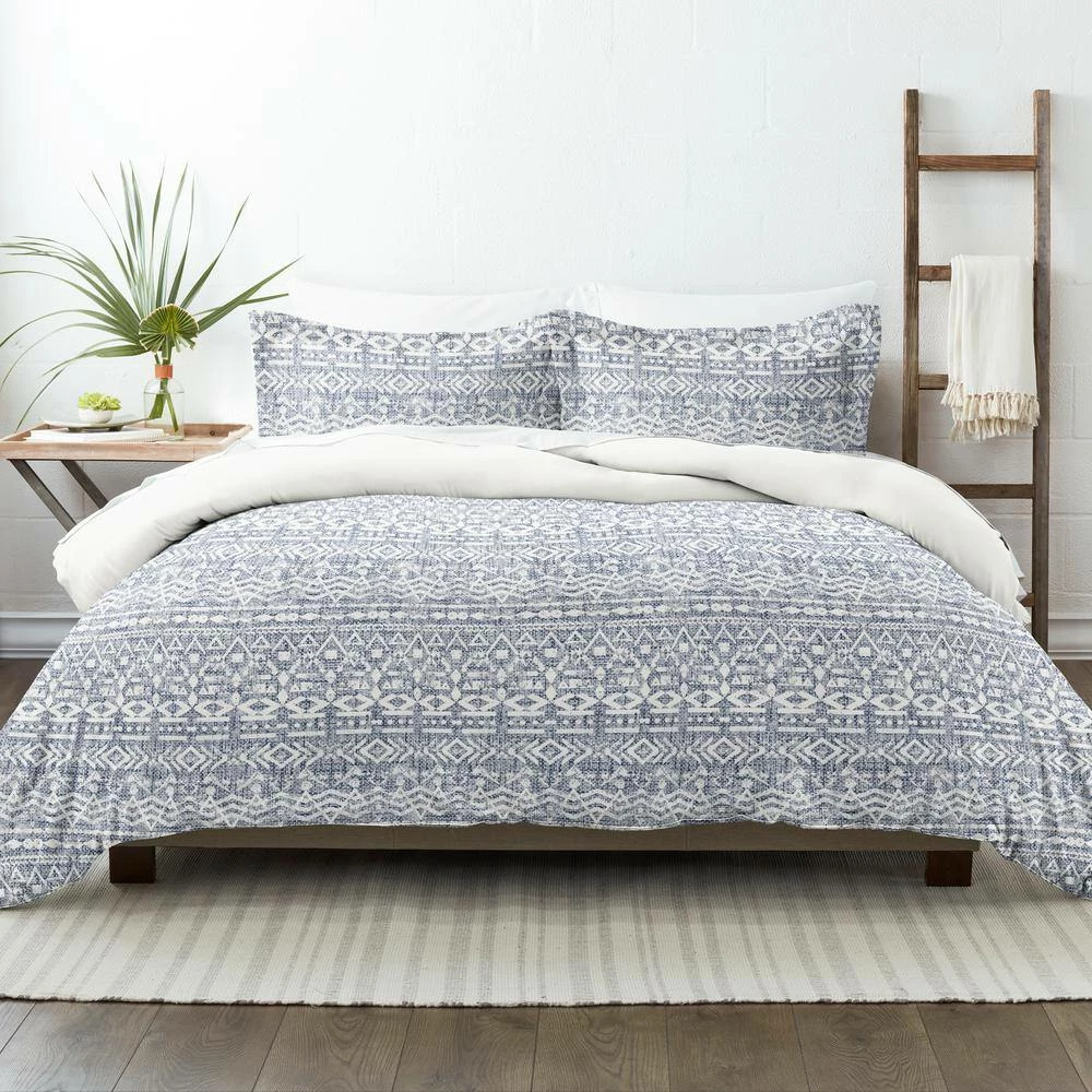 Outlet ๐ Best reviews of โ Premium Ultra Soft Navy Modern Rustic Pattern Reversible King Microfiber 3-Piece Duvet Cover Set by Becky Cameron ๐คฉ ๐ 2 Outlet ๐ Best reviews of โ Premium Ultra Soft Navy Modern Rustic Pattern Reversible King Microfiber 3-Piece Duvet Cover Set by Becky Cameron ๐คฉ ๐ - Image 2