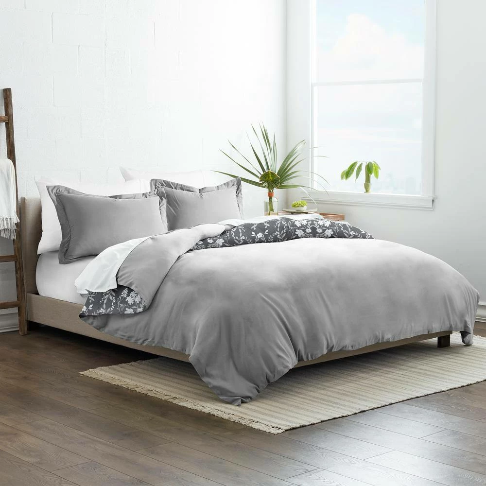 Best Pirce 😉 Brand new 💯 Premium Ultra Soft Black Secret Garden Pattern Reversible King Microfiber 3-Piece Duvet Cover Set by Becky Cameron ⌛ 😍 4 Best Pirce 😉 Brand new 💯 Premium Ultra Soft Black Secret Garden Pattern Reversible King Microfiber 3-Piece Duvet Cover Set by Becky Cameron ⌛ 😍 - Image 4