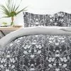 Best Pirce 😉 Brand new 💯 Premium Ultra Soft Black Secret Garden Pattern Reversible King Microfiber 3-Piece Duvet Cover Set by Becky Cameron ⌛ 😍