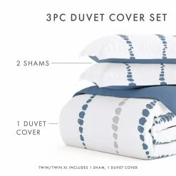 Top 10 🥰 Deals 😍 Premium Ultra Soft Navy Urban Vibe Pattern Reversible King Microfiber 3-Piece Duvet Cover Set by Becky Cameron 🎁 😉 -Becky Cameron Shop becky cameron duvet covers ieh dsp urv king navy 44 1000