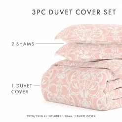 Brand new ✔️ New 👍 Premium Ultra Soft Pink Romantic Damask Pattern Full/Queen Microfiber 3-Piece Duvet Cover Set by Becky Cameron 😍 ❤️ -Becky Cameron Shop becky cameron duvet covers ieh duv rda queen pi 44 1000