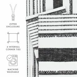 Hot Sale 🌟 Coupon ⭐ Premium Ultra Soft Light Gray Vintage Stripe Pattern Full/Queen Microfiber 3-Piece Duvet Cover Set by Becky Cameron 😉 👍 -Becky Cameron Shop becky cameron duvet covers ieh duv vis queen lgray 4f 1000