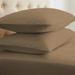 Hot Sale 👍 Best Pirce ✔️ Performance Taupe King Pillowcases (Set of 2) by Becky Cameron 🎁 ✨