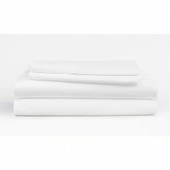 Cheapest 😍 Wholesale 😀 Home Collection 4-Piece White Solid 300 Thread Count California King Sheet Set by Becky Cameron ✨ 🎁 -Becky Cameron Shop becky cameron sheet sets ieh 4pc bam ck wh 4f 1000