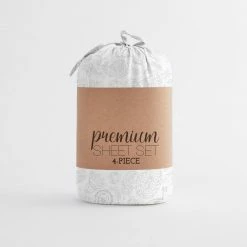 Discount 🔔 Discount ✨ 4-Piece Gray Floral Microfiber Queen Sheet Set by Becky Cameron 😍 💯 -Becky Cameron Shop becky cameron sheet sets ieh 4pc cop q gr 44 1000