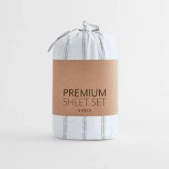 Best reviews of 👏 Top 10 ❤️ Premium Ultra Soft 4-Piece Light Gray Distressed Line Pattern Microfiber California King Sheet Set by Becky Cameron ✔️ 😉 -Becky Cameron Shop becky cameron sheet sets ieh 4pc dsl calking lgray 44 1000