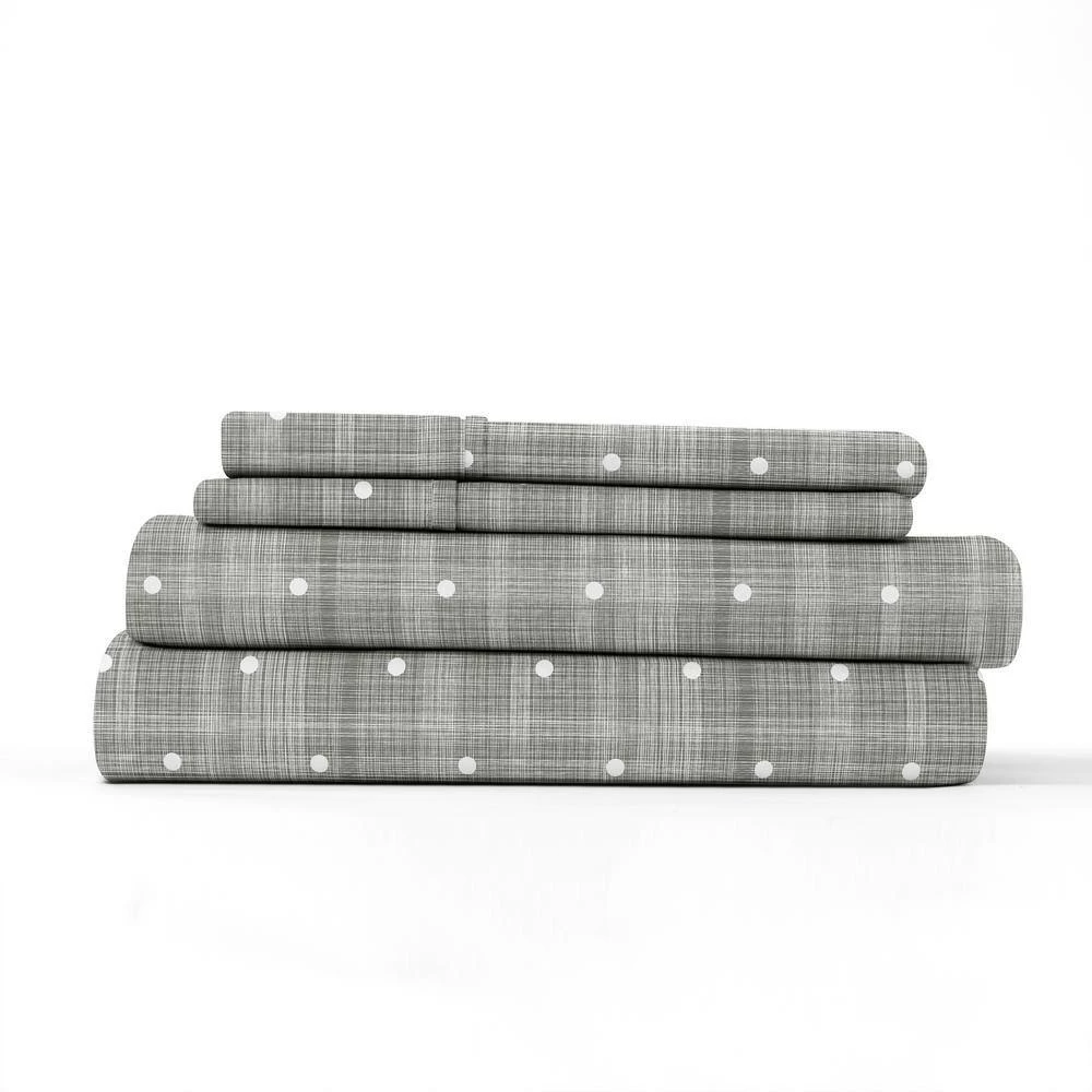 Deals ๐ Coupon ๐ 4-Piece Gray Geometric Microfiber Twin Sheet Set by Becky Cameron ๐งจ โค๏ธ 4 Deals ๐ Coupon ๐ 4-Piece Gray Geometric Microfiber Twin Sheet Set by Becky Cameron ๐งจ โค๏ธ - Image 4