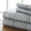 Deals 😍 Coupon 🛒 4-Piece Gray Geometric Microfiber Twin Sheet Set by Becky Cameron 🧨 ❤️