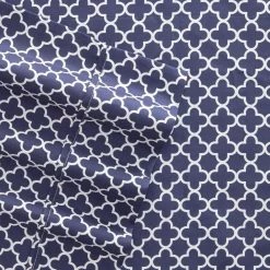New ✨ Wholesale ✨ 4-Piece Navy Geometric Microfiber Queen Sheet Set by Becky Cameron 💯 ❤️ -Becky Cameron Shop becky cameron sheet sets ieh 4pc qd q na 4f 1000