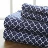New ✨ Wholesale ✨ 4-Piece Navy Geometric Microfiber Queen Sheet Set by Becky Cameron 💯 ❤️