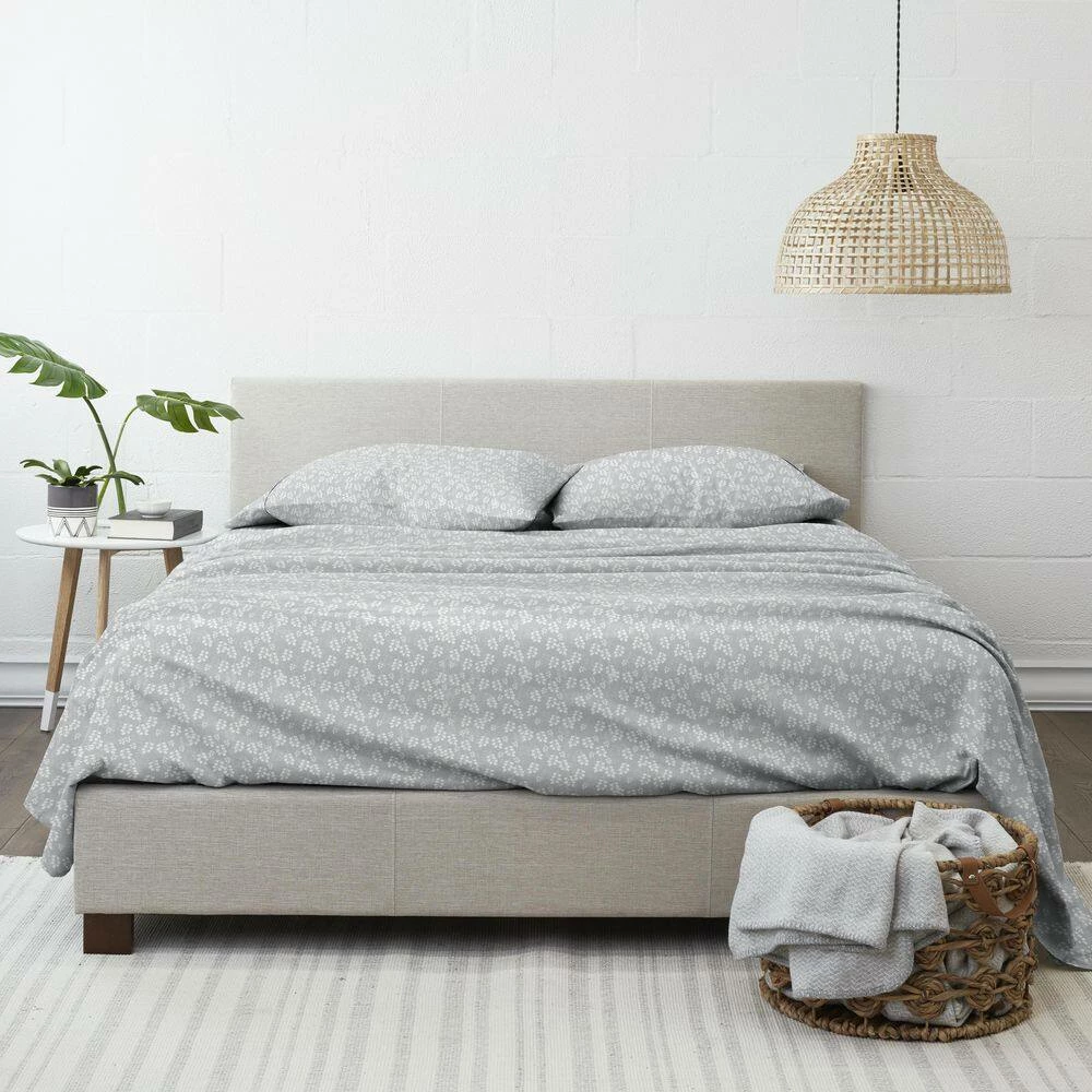 Top 10 ๐ Cheap โ๏ธ 4-Piece Gray Floral Microfiber Queen Sheet Set by Becky Cameron ๐ โ๏ธ 6 Top 10 ๐ Cheap โ๏ธ 4-Piece Gray Floral Microfiber Queen Sheet Set by Becky Cameron ๐ โ๏ธ - Image 6