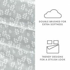 Top 10 ๐ Cheap โ๏ธ 4-Piece Gray Floral Microfiber Queen Sheet Set by Becky Cameron ๐ โ๏ธ 8 Top 10 ๐ Cheap โ๏ธ 4-Piece Gray Floral Microfiber Queen Sheet Set by Becky Cameron ๐ โ๏ธ -Becky Cameron Shop becky cameron sheet sets ieh 4pc wt q gr 4f 1000