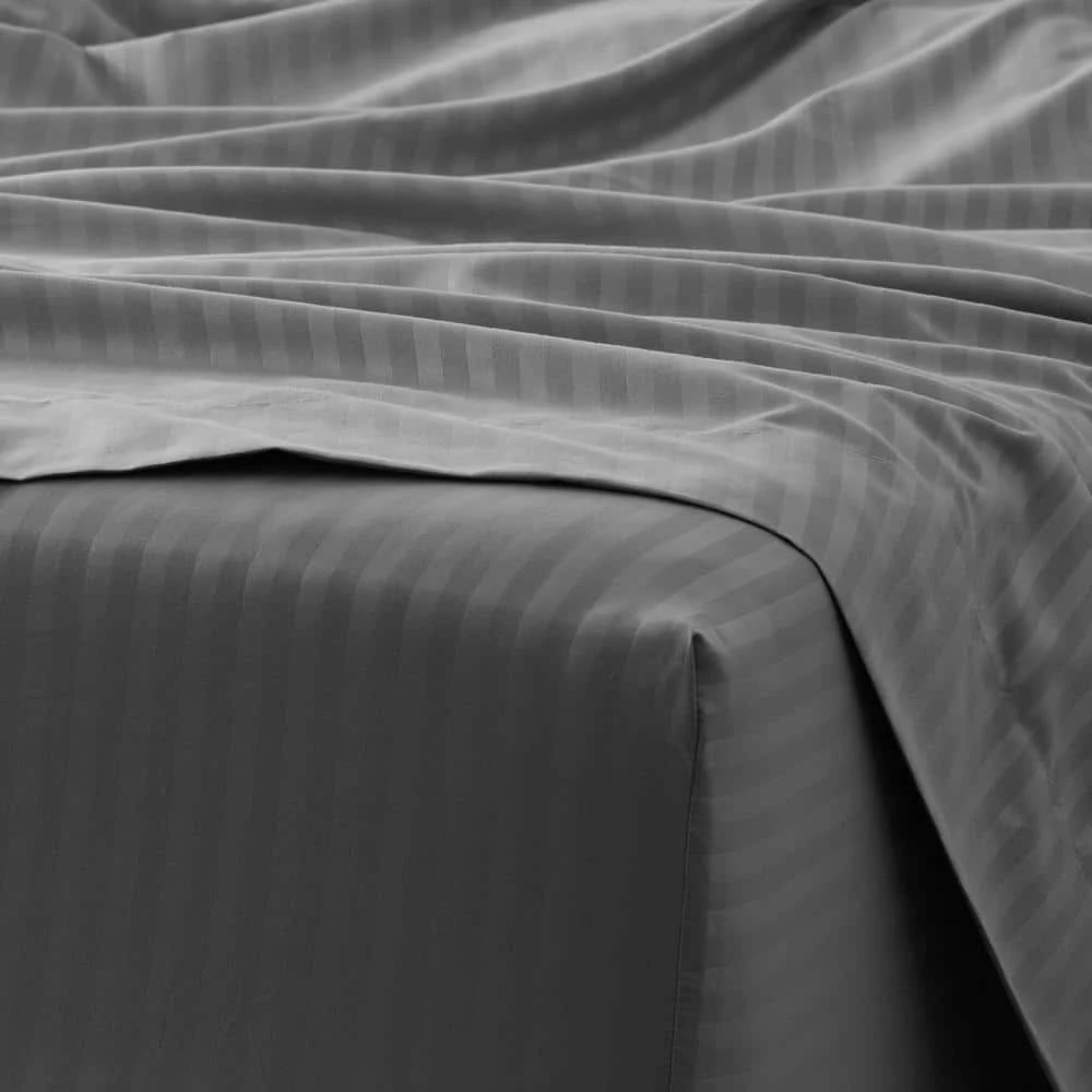 New ๐งจ Deals ๐ 4-Piece Gray Striped Microfiber King Sheet Set by Becky Cameron โจ ๐ 4 New ๐งจ Deals ๐ 4-Piece Gray Striped Microfiber King Sheet Set by Becky Cameron โจ ๐ - Image 4