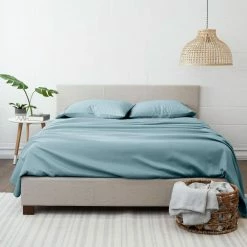 Deals 🔔 Cheap ✨ 4-Piece Solid Ocean Microfiber Twin Bed Sheet Set by Becky Cameron 💯 ❤️ -Becky Cameron Shop becky cameron sheet sets ih 4pc tw oc 31 1000