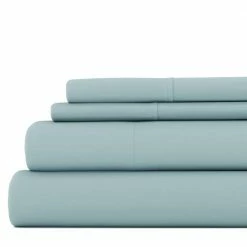 Deals 🔔 Cheap ✨ 4-Piece Solid Ocean Microfiber Twin Bed Sheet Set by Becky Cameron 💯 ❤️