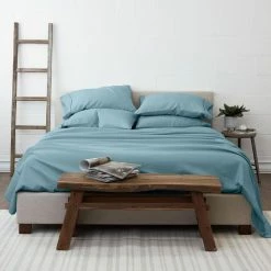 Best Sale 😀 Hot Sale 🔥 6-Piece Solid Ocean California King Bed Sheet Set by Becky Cameron 🔔 🥰 -Becky Cameron Shop becky cameron sheet sets ih 6pc ck oc 31 1000