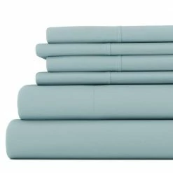 Best Sale 😀 Hot Sale 🔥 6-Piece Solid Ocean California King Bed Sheet Set by Becky Cameron 🔔 🥰
