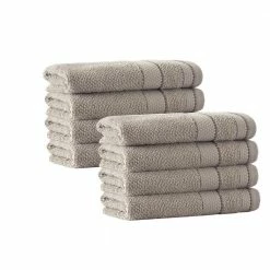 Flash Sale ⭐ Top 10 🧨 Monroe 8-Pieces Beige Turkish Cotton Hand Towels by Enchante Home ⭐ 🎁